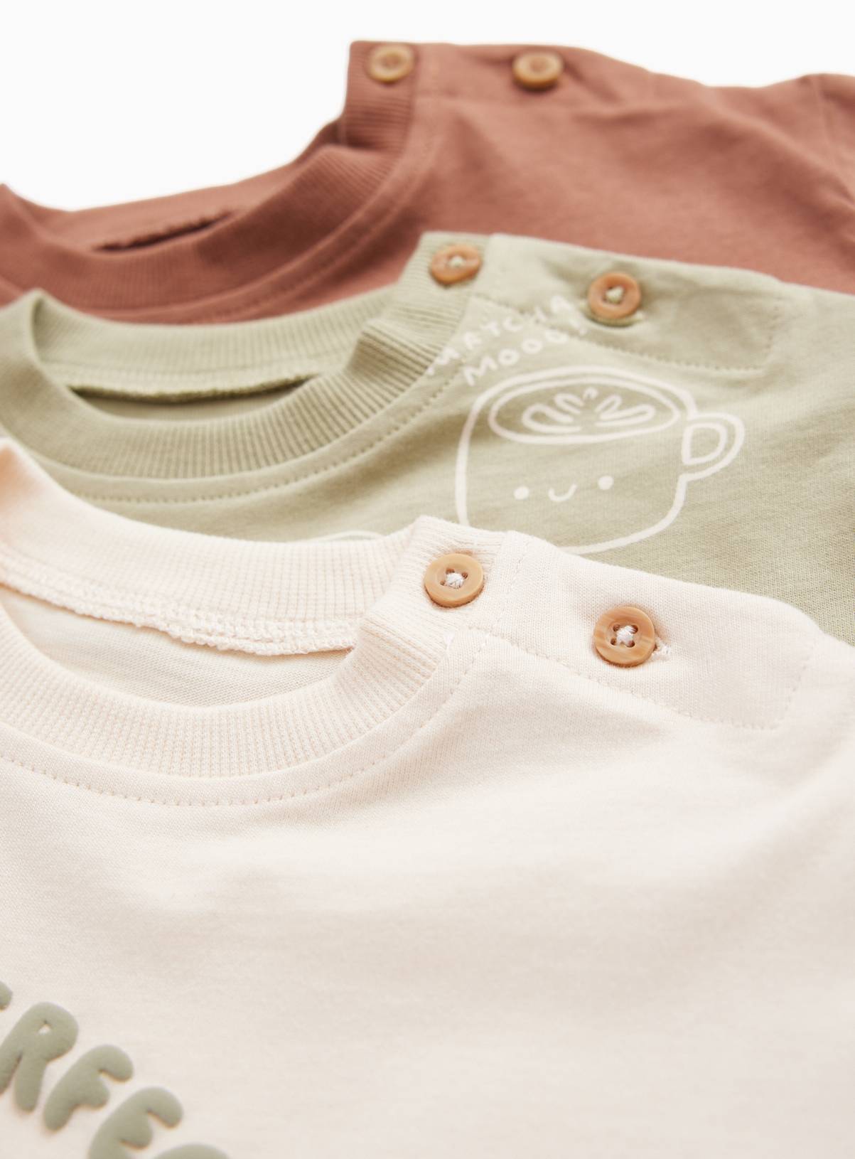 Matcha Long Sleeve Tops 5 Pack 3-6 months - Image 2